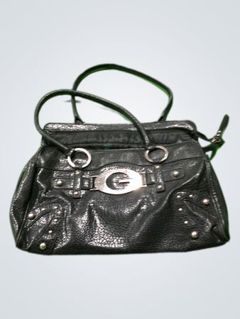 Guess Black Structured Handbag