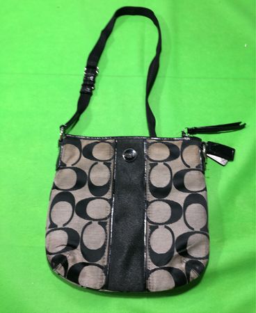 Coach Signature Pattern Small Handbag