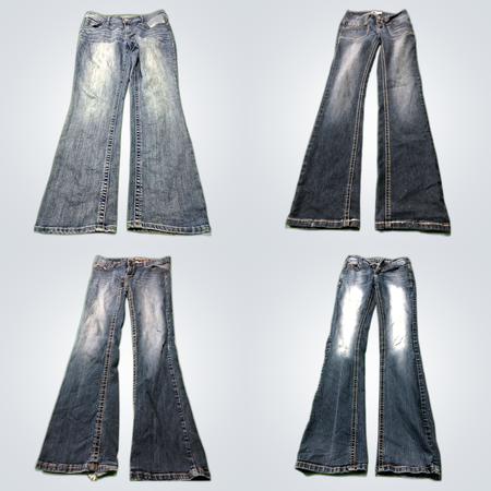 Low Rise Straight Leg Jeans
