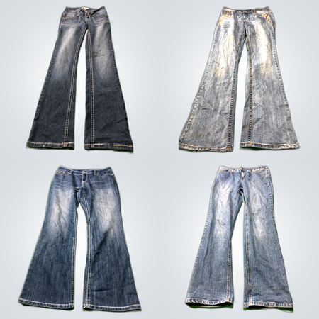 Low Rise Straight Leg Jeans