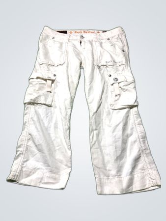 Rock Revival White Cargo Pants