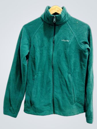 Columbia Green Zip-Up Fleece Jacket