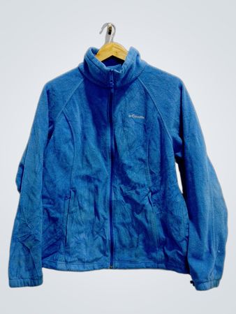 Columbia Blue Zip-Up Fleece Jacket