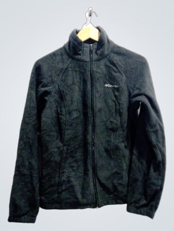 Columbia Black Fleece Zip-Up Jacket