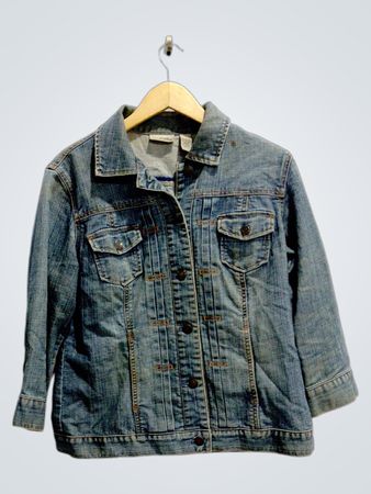 Chico's Platinum Denim Jacket