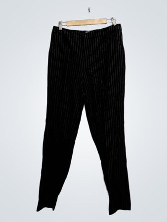 Monroe and Maine Black Pinstripe Pants