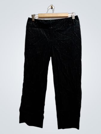 LOFT Ann Taylor Black Pinstripe Dress Pants