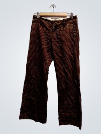 Brown Striped Pants