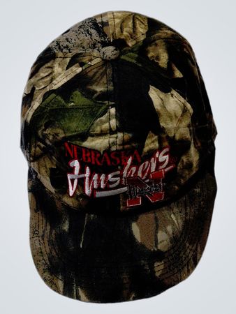 Nebraska Huskers Camo Baseball Cap