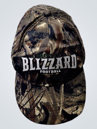 Camo Baseball Cap with Blizzard Football Logo