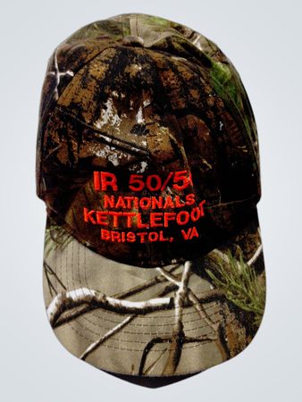 Camo Baseball Cap with IR 50/51 Nationals Kettlefoot Bristol, VA