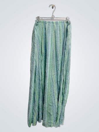 Green and Blue Striped Pants