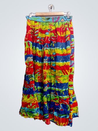 Colorful Floral Skirt