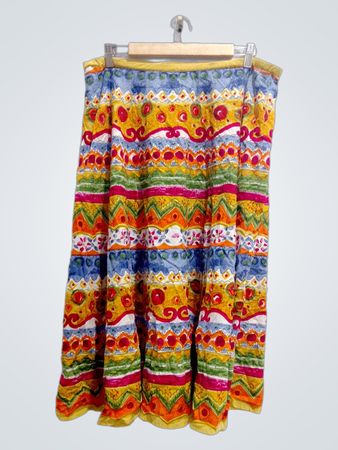 Multicolored Floral Skirt