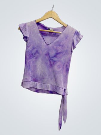 Purple Tie-Dye Top