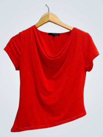 Red Short Sleeve Top