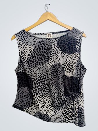Anne Klein Patterned Sleeveless Top