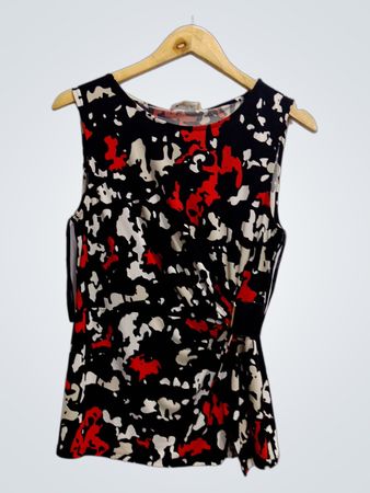 Calvin Klein Abstract Print Sleeveless Top