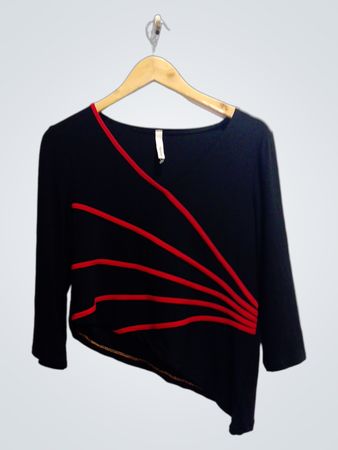Hamilton Black Top with Red Accents
