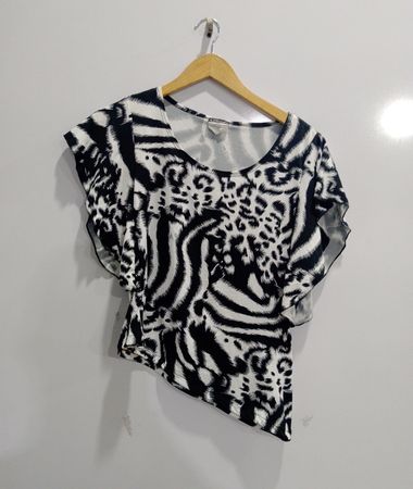 Clientele Animal Print Blouse