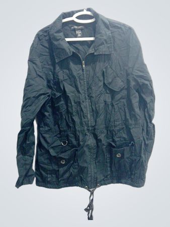 New York & Company Dark Green Utility Jacket