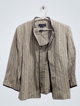 Perceptions New York Gray Striped Blazer