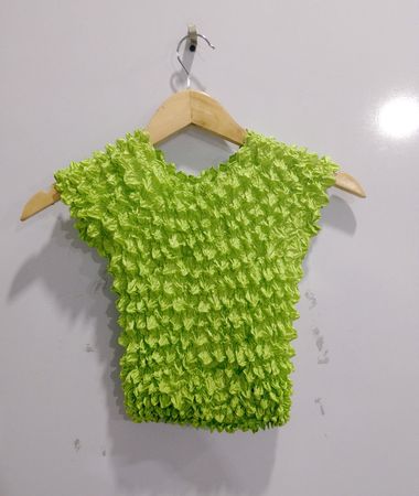 Green Ruffled Top