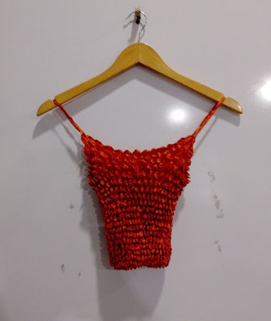 Crocheted Orange Top