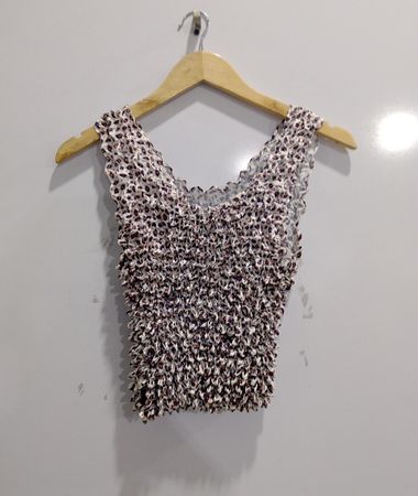Crocheted Floral Top
