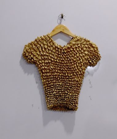 Golden Cropped Top