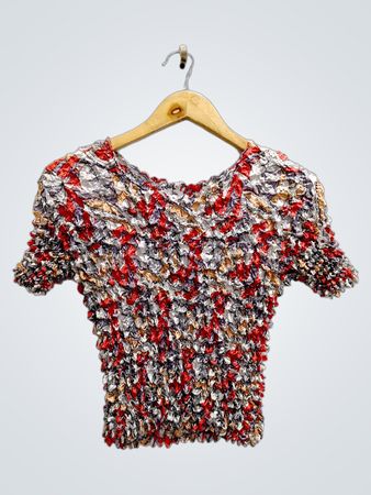 Multicolor Cropped Top