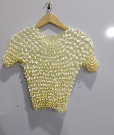 Yellow Crochet Top