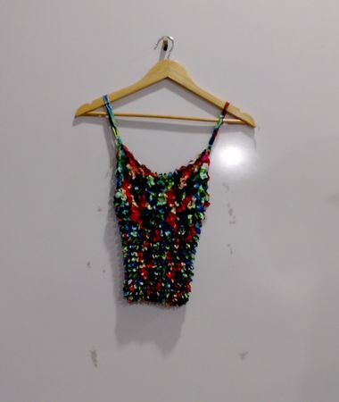 Multicolor Sequined Top