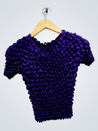 Purple Crochet Top