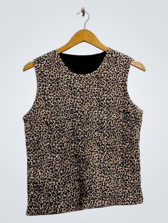 Animal Print Sleeveless Top