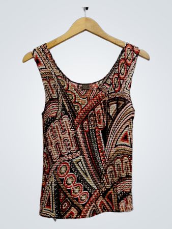 Patterned Sleeveless Top
