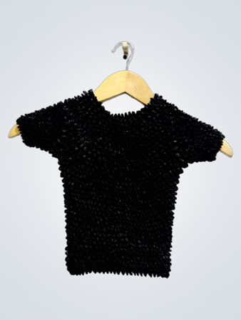 Black Crochet Top