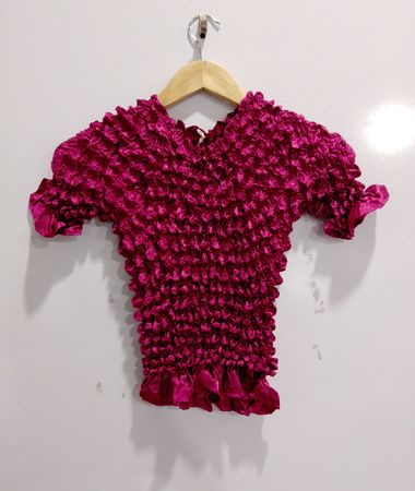 Pink Ruffled Top