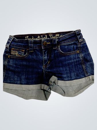 Industrial Cotton Denim Shorts