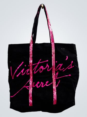 Victoria's Secret Tote Bag with Sequin Straps