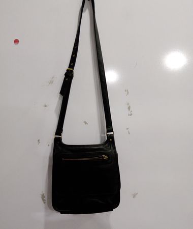 Liz Claiborne Black Leather Crossbody Bag