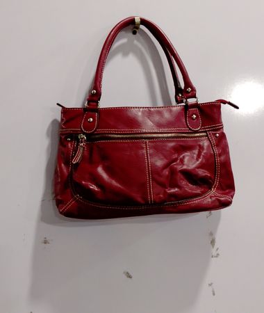 Red Leather Handbag