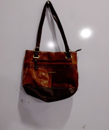 STONE & CO Brown Leather Shoulder Bag