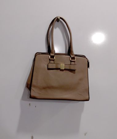 Beige Handbag