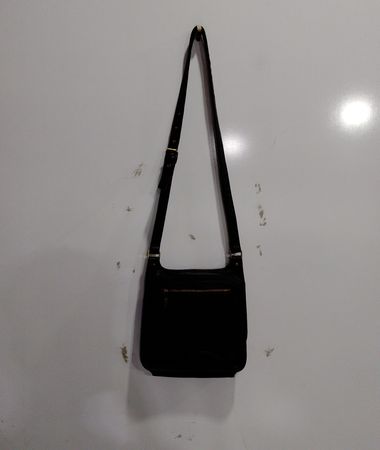 Black Leather Crossbody Bag