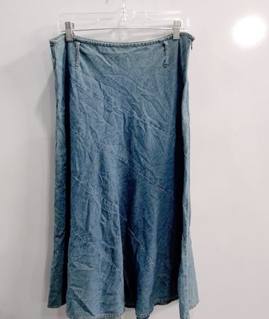 JM Collection Petite Denim Midi Rock
