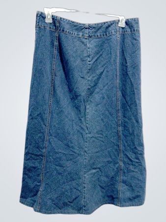 Denim A-Linien Midi-Rock