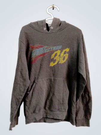 Graphic Hoodie with Race Car and Text