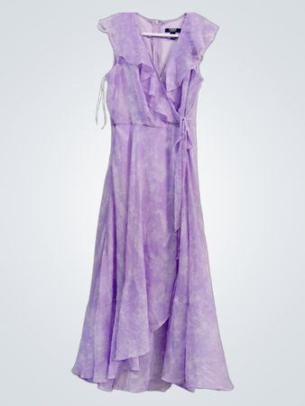 Robe maxi enveloppante florale Chaps