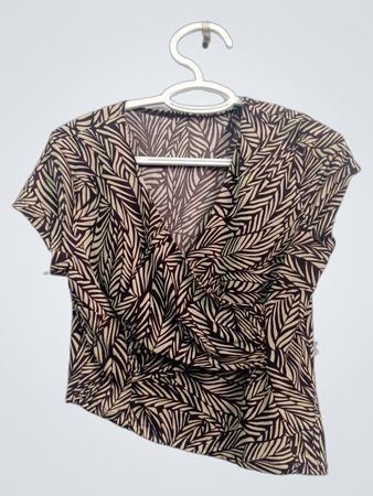 Women's Leaf Print Blouse